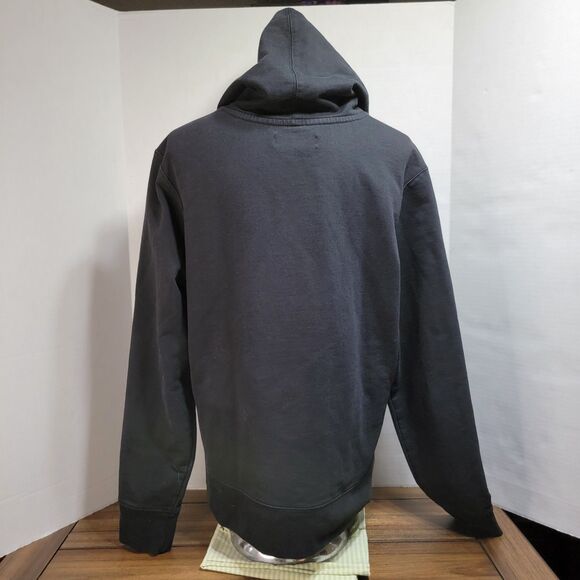 G By Guess LS Pullover Hoodie Black w/ Houndstooth - Size Small - Picture 4 of 5